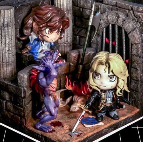 Alucard Vs Richter Belmont Castlevania DioCube PVC Diorama by Figurama Collectors